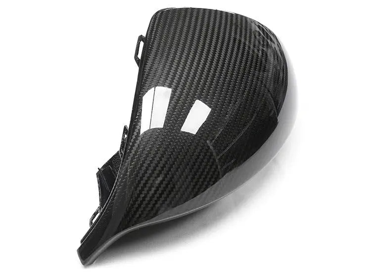 Porsche dry carbon mirror caps, close-up of the weave, view 4