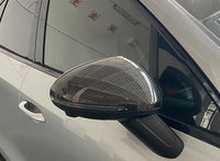 Porsche dry carbon mirror caps, close-up of the weave, view 3