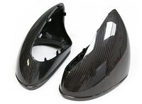Porsche dry carbon mirror caps, close-up of the weave, view 3