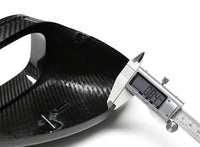 Porsche dry carbon mirror caps, close-up of the weave, view 6