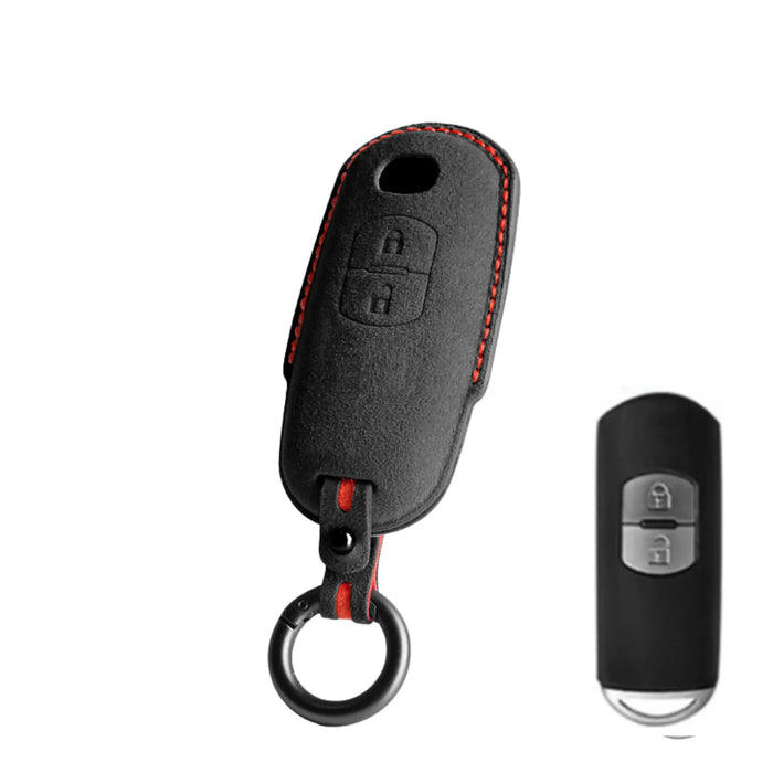 Mazda key fob cover in Alcantara suede - Type A