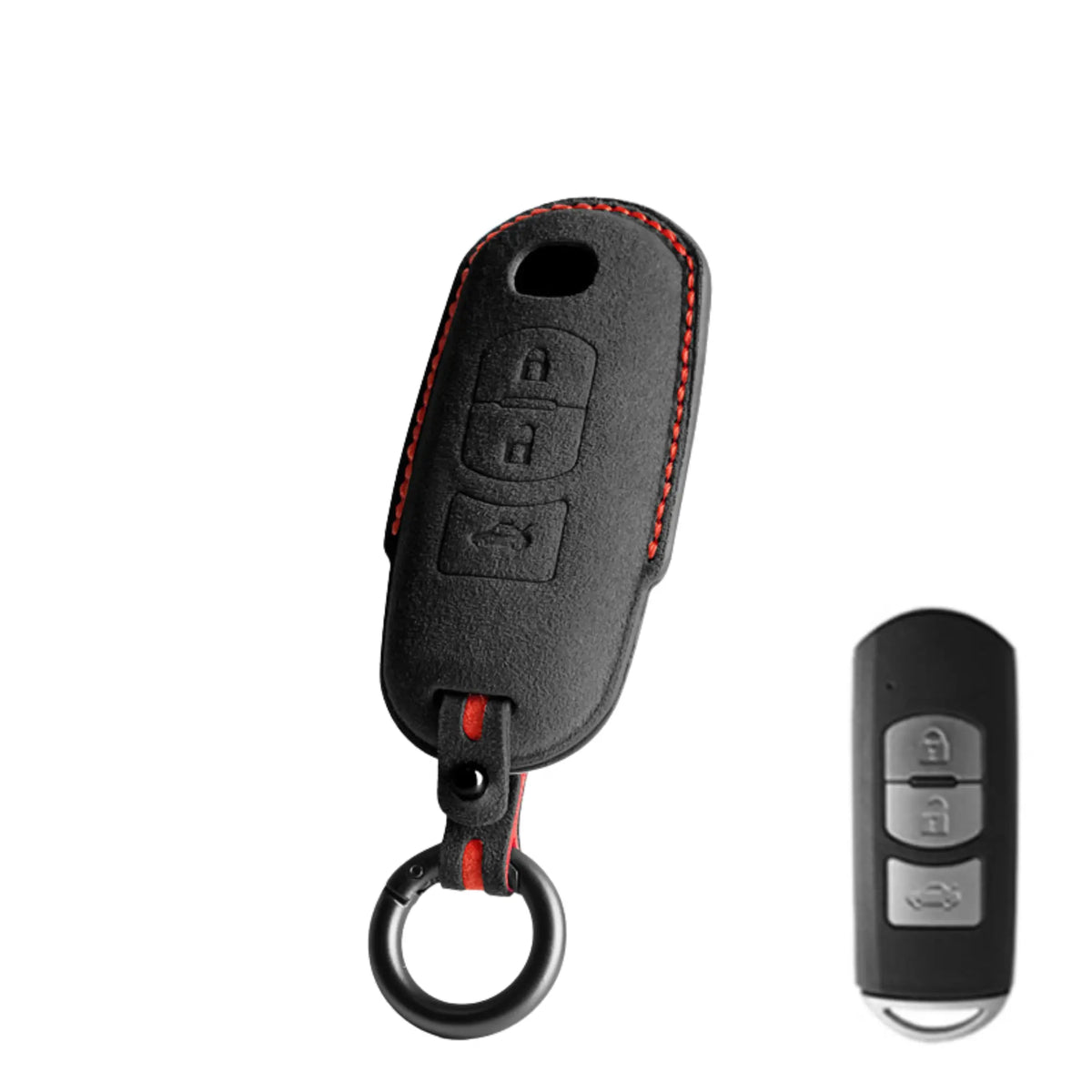 Mazda key fob cover in Alcantara suede - Type B