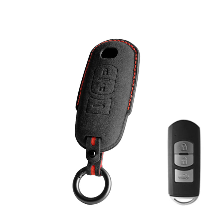 Mazda key fob cover in Alcantara suede - Type B