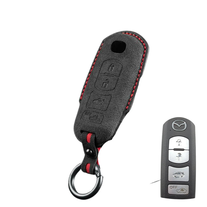 Mazda key fob cover in Alcantara suede - Type E
