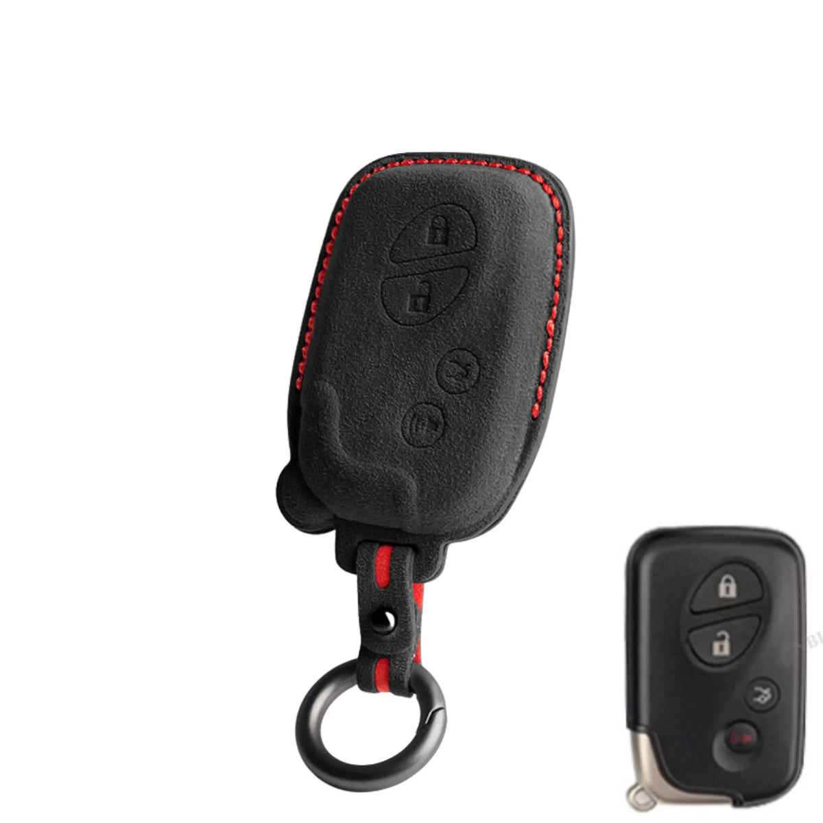 Lexus key fob cover in Alcantara suede - Type F
