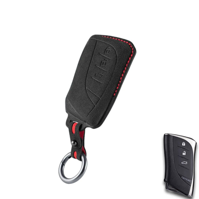 Lexus key fob cover in Alcantara suede - Type K