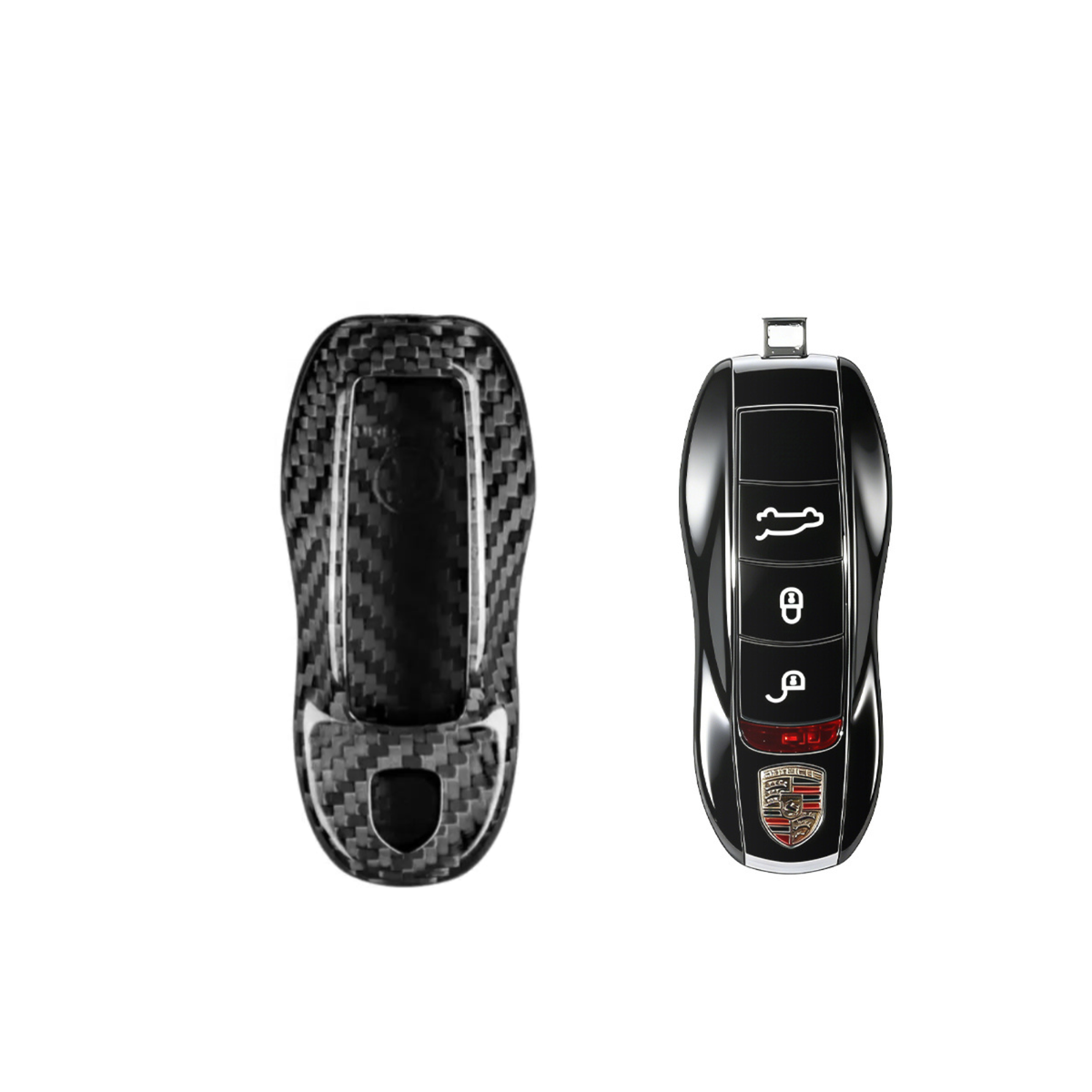 Porsche key fob cover in carbon fiber - A Type