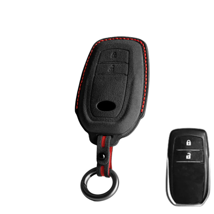 Toyota key fob cover in Alcantara suede - Type D