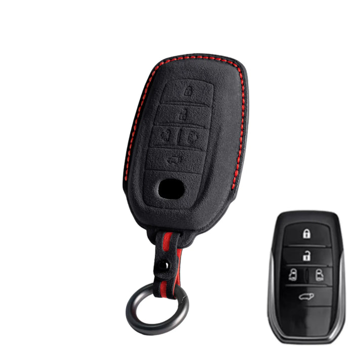 Toyota key fob cover in Alcantara suede - Type F