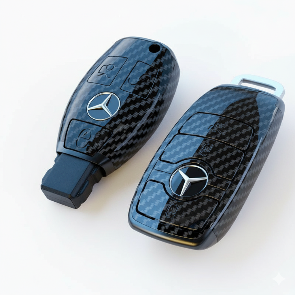 MERCEDES KEY COVER | CARBON FIBER LOOK