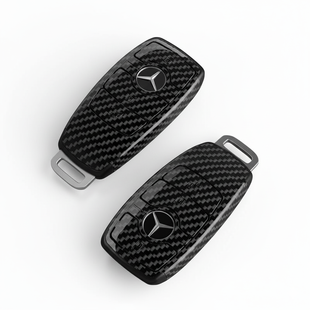 MERCEDES KEY COVER | CARBON FIBER LOOK