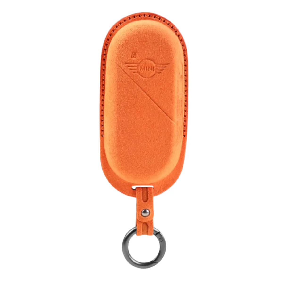 MINI Alcantara suede key fob cover in orange