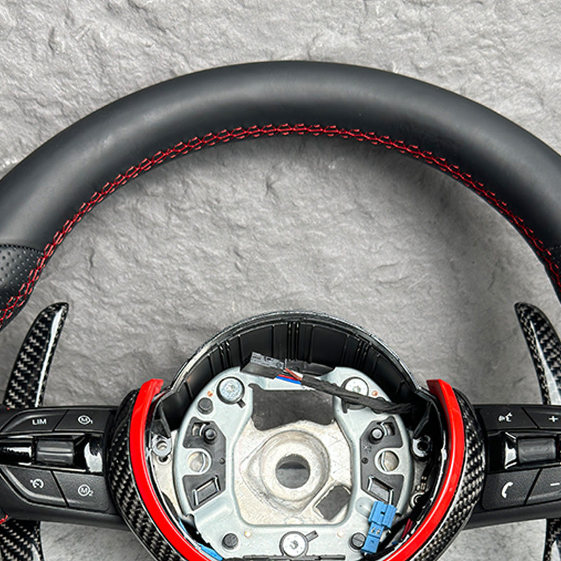 BMW STEERING WHEEL | FLAT BOTTOM | LEATHER