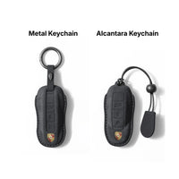 Citroen Alcantara suede key fob cover with keyring