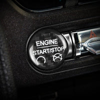 Ford carbon fiber start-stop button cover, view 3