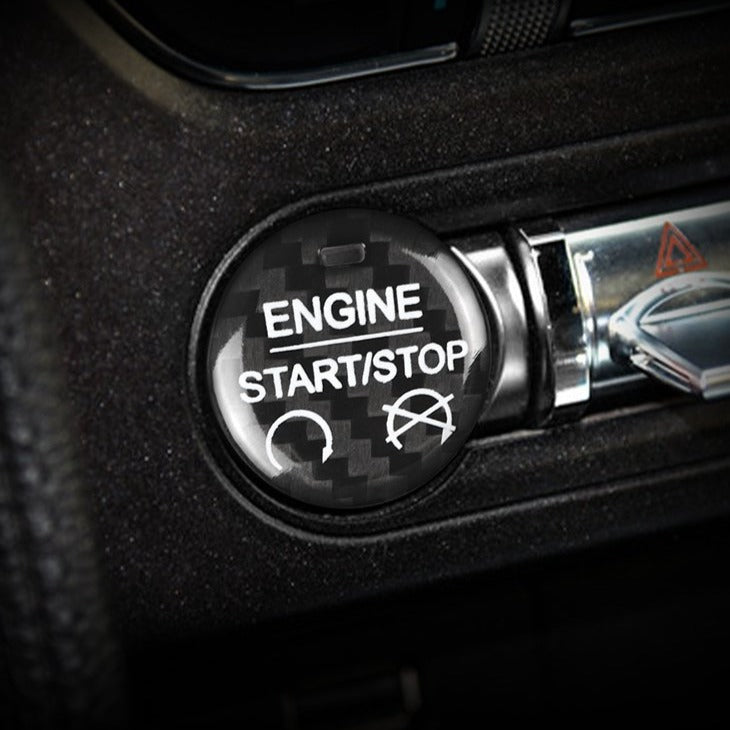 Ford carbon fiber start stop button – Jonparts