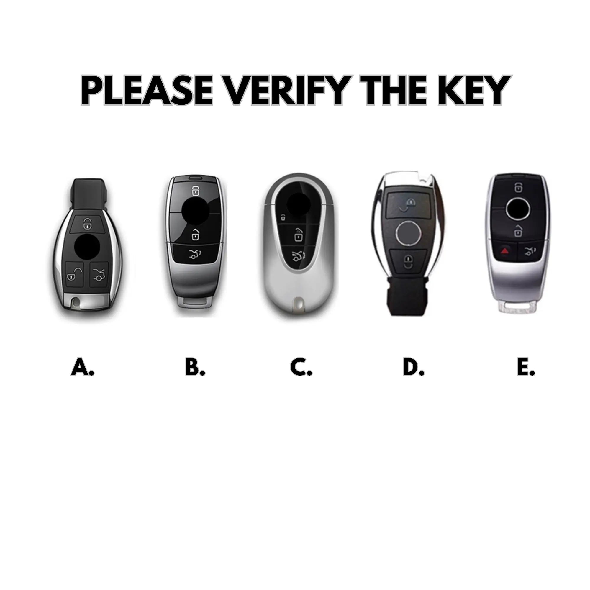 Mercedes Key Cover - Alcantara (Suede) Jonparts