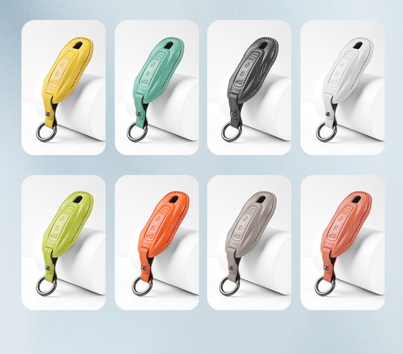 Porsche Type C sheepskin key cover - all colors