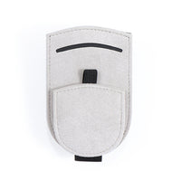 Alcantara Glasses Holder in light grey
