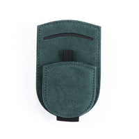 Alcantara Glasses Holder in green