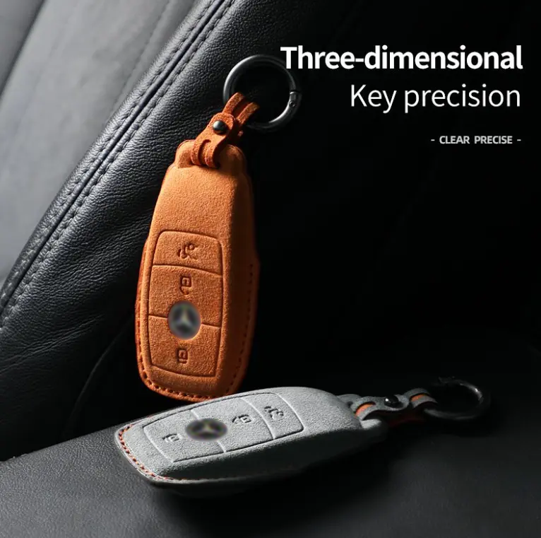 Mercedes-Benz Alcantara suede key fob cover, view 2