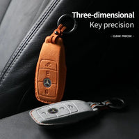 Mercedes-Benz Alcantara suede key fob cover, view 2