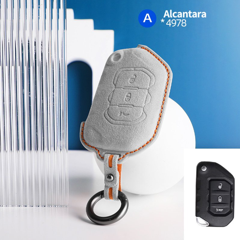 Jeep Key Cover - Alcantara - Type A