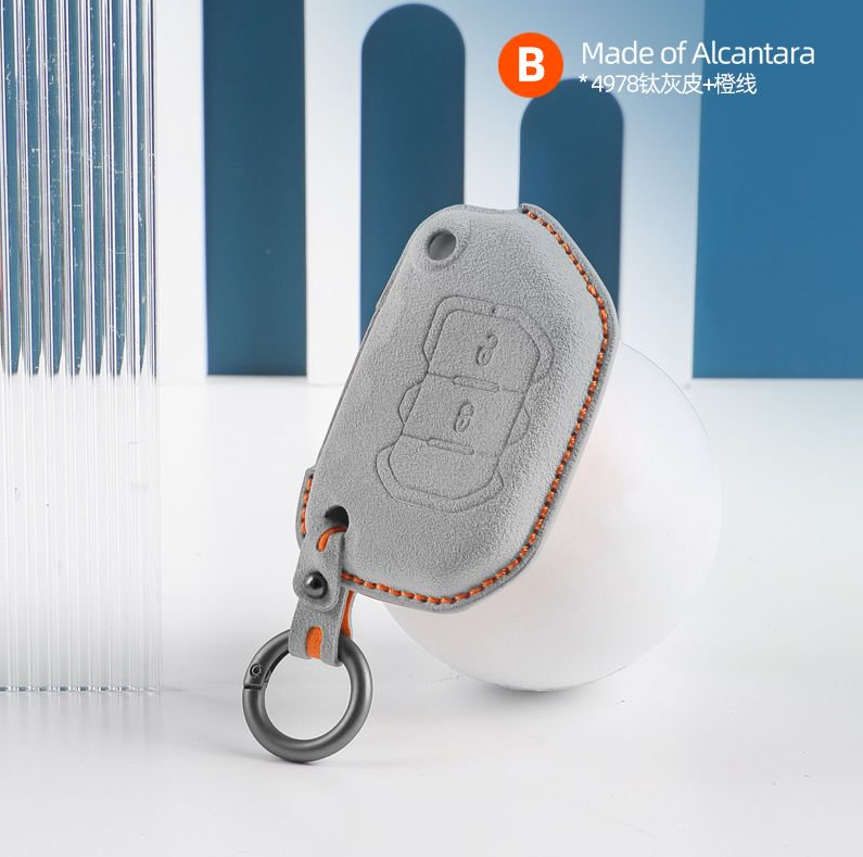 Jeep Key Cover - Alcantara - Type B