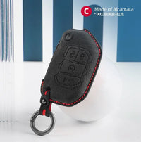 Jeep Alcantara suede key fob cover in black