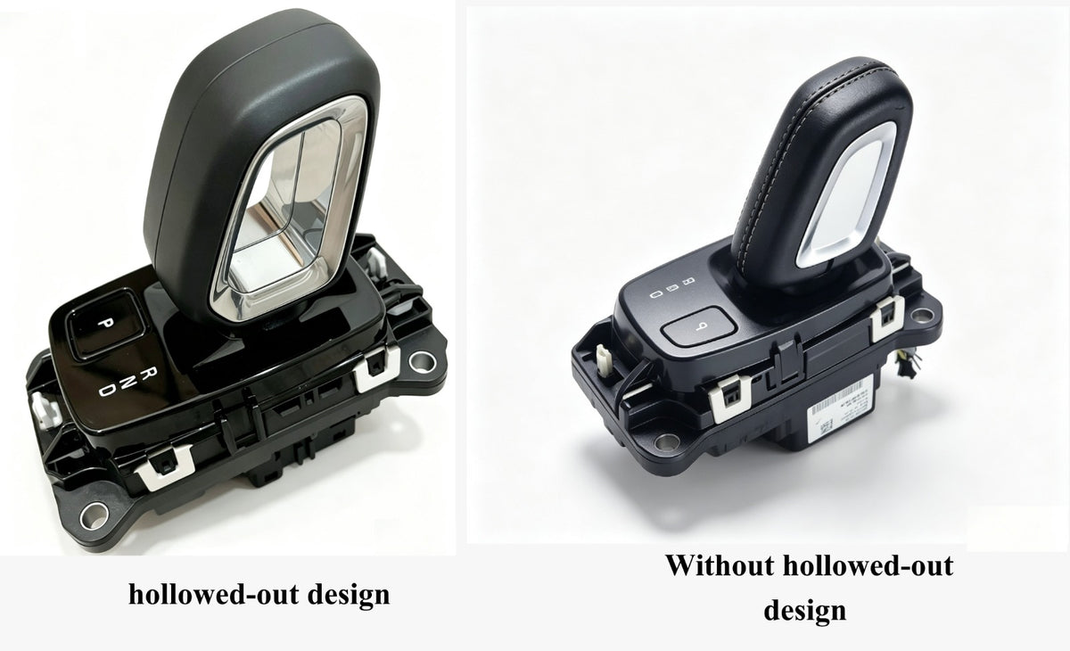 Volvo carbon fiber gear selector cover, view 2