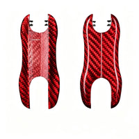 Porsche carbon fiber key fob cover, view 3