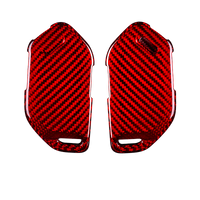 Kia carbon fiber key fob cover, view 2