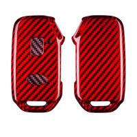 Kia carbon fiber key fob cover, view 3