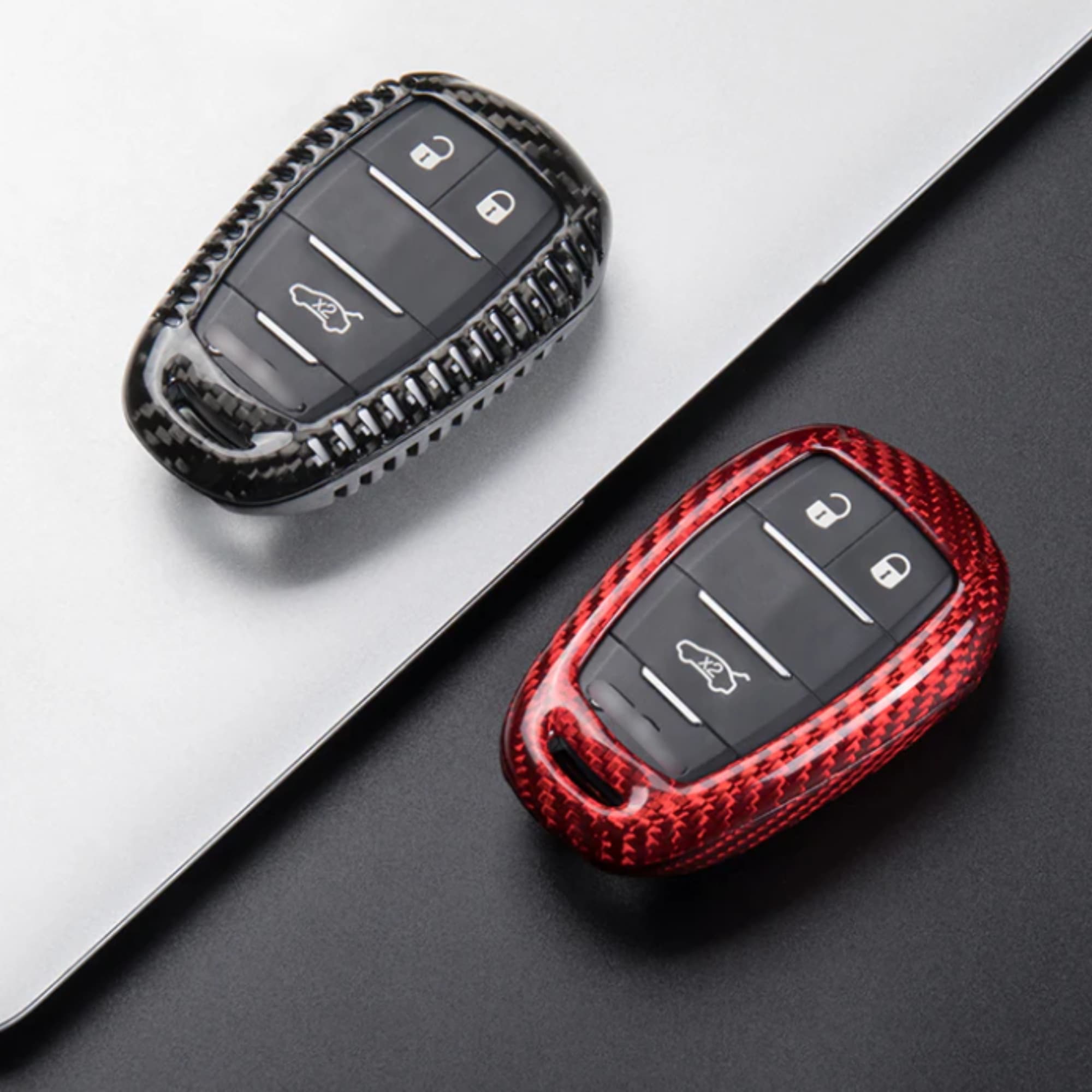 Alfa Romeo Carbon Fiber Key Cover | Giulia & Stelvio - Jonparts