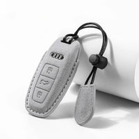Audi Alcantara suede key fob cover, view 5