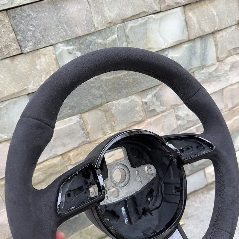 Audi Flat - Bottom Full Alcantara Steering Wheel - Jonparts