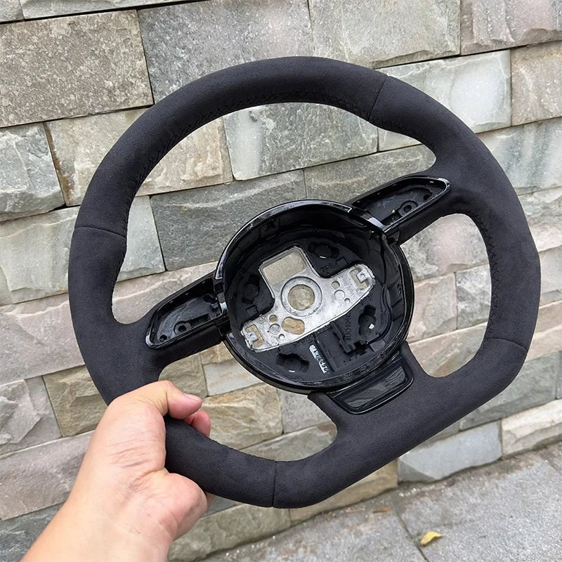 Audi Flat - Bottom Full Alcantara Steering Wheel - Jonparts