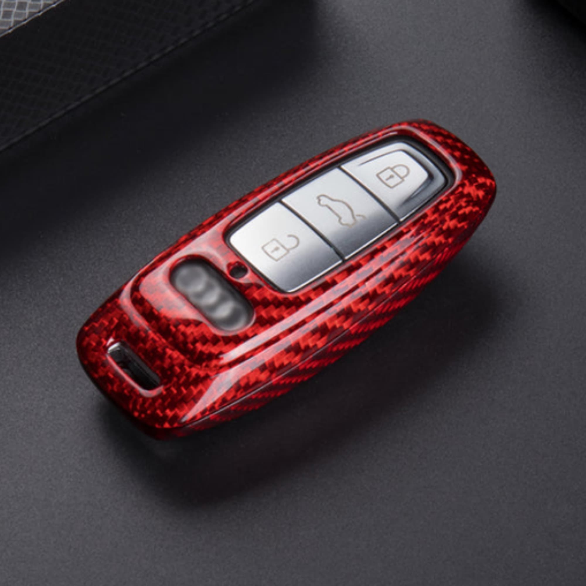 Audi Key Cover – Carbon Fiber Key Fob Case | Style C - Jonparts