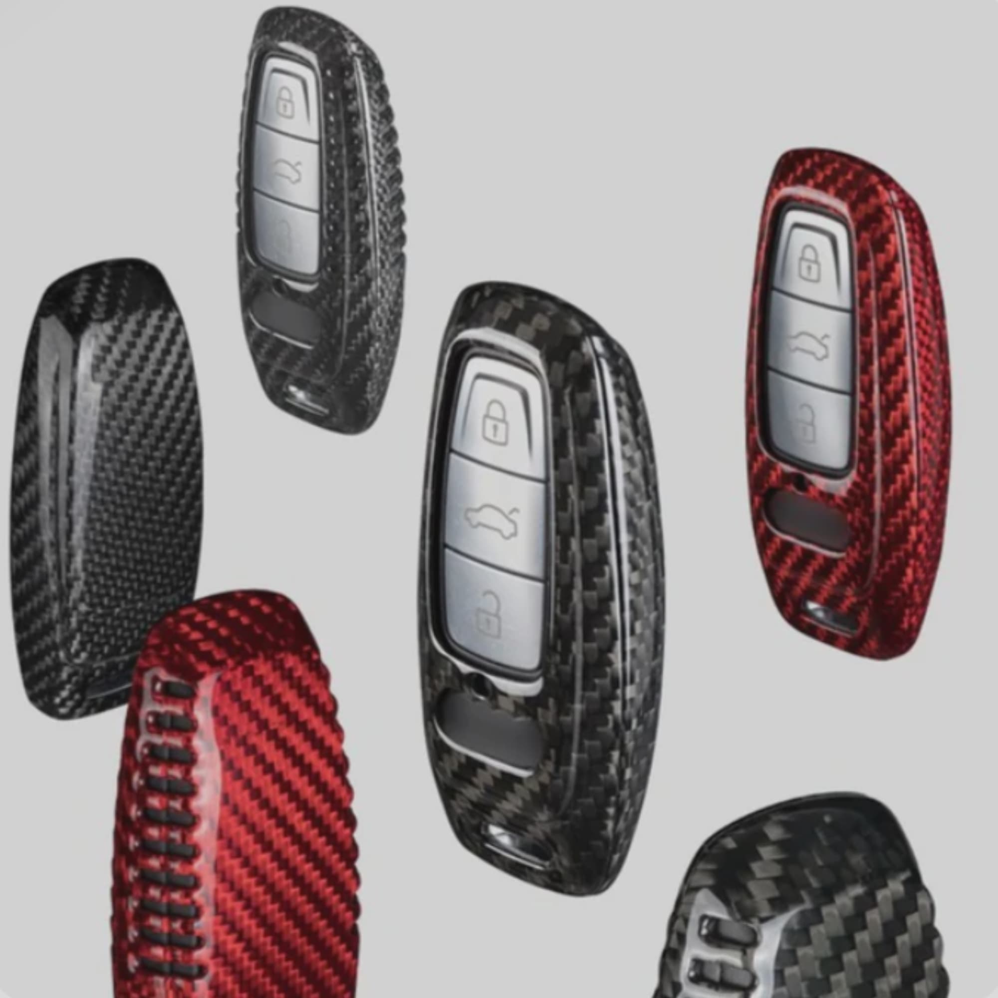 Audi Key Cover – Carbon Fiber Key Fob Case | Style C - Jonparts