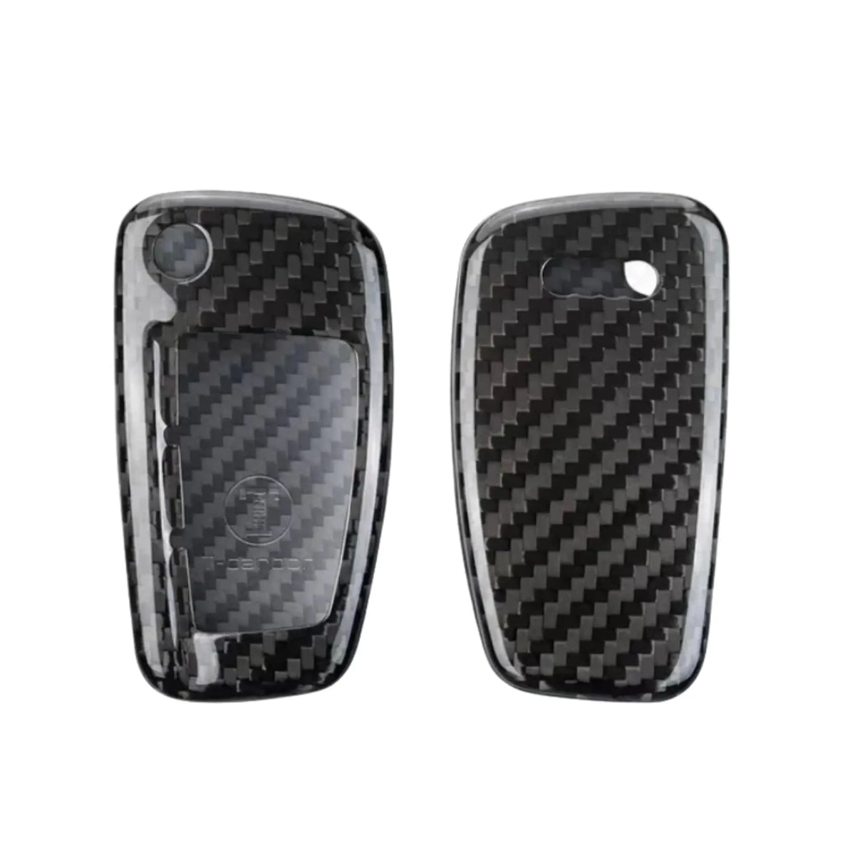 Audi carbon fiber key fob cover, view 3