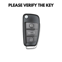 Audi carbon fiber key fob cover, view 4