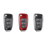 Audi carbon fiber key fob cover, view 6