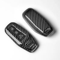 Audi carbon fiber key fob cover, view 2