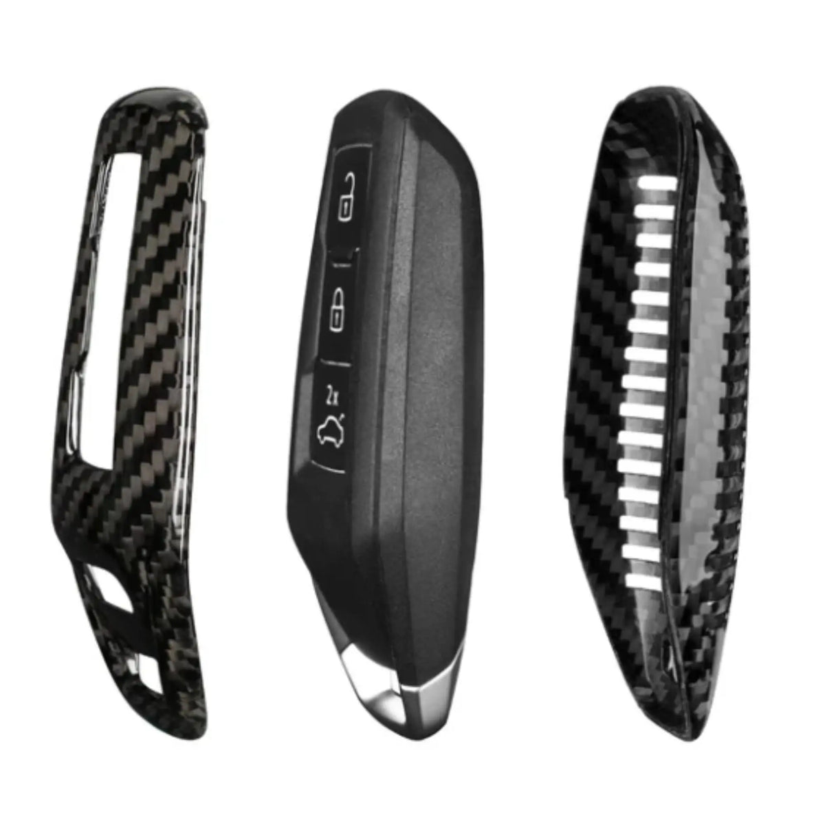 Audi carbon fiber key fob cover, view 6