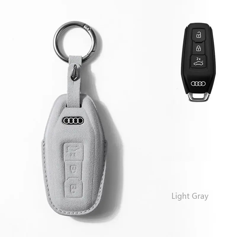 Audi Alcantara suede key fob cover, view 3