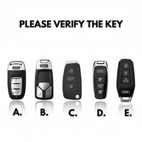 Audi Alcantara suede key fob cover, view 2