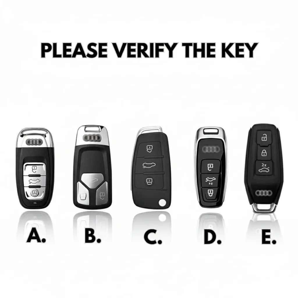 Audi Alcantara suede key fob cover, view 2