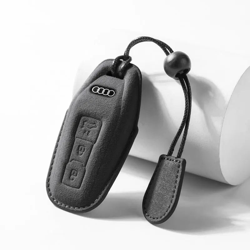 Audi Alcantara suede key fob cover, view 4