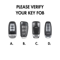 Audi carbon fiber key fob cover, view 3