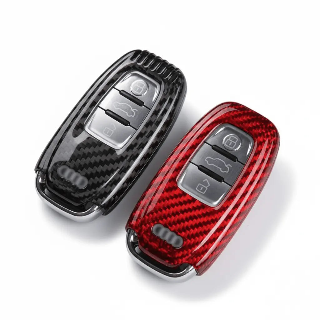 Audi key fob cover in carbon fiber